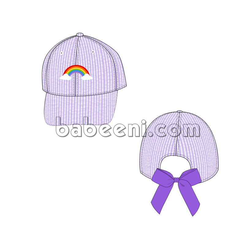 Rainbow Girl Cap for Little Girls - CA 19